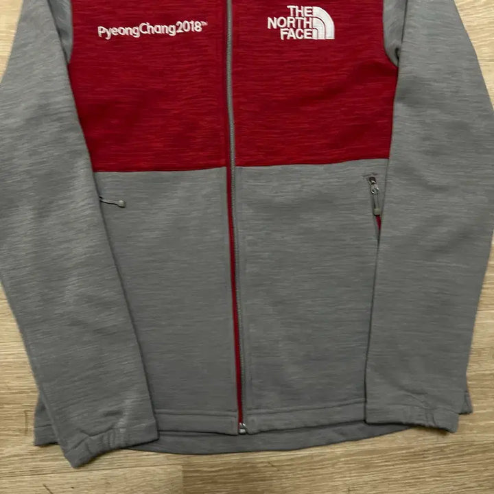 [BUNJANG] The North Face Pyeongchang Olympic Edition Fleece Track Jacket [Red] M / 노스페이스 평창올림픽 에디션 기모 져지 트랙탑 자켓 [레드] M/95