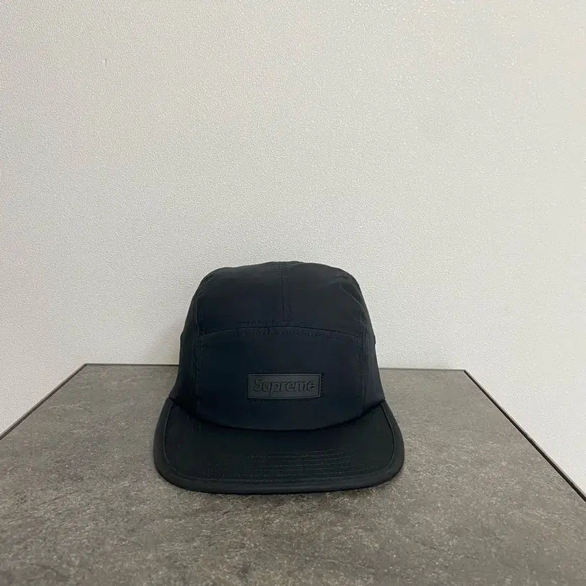 [BUNJANG] Supreme Box Logo Camp Cap Black / (OS) 슈프림 박스로고 캠프캡 모자 러버 로고 블랙