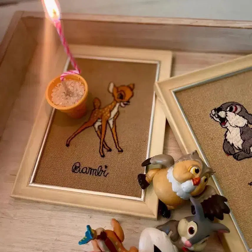 [BUNJANG] Vintage Bambi Embroidery Frame / 1960s/빈티지 밤비 자수 액자(rare)