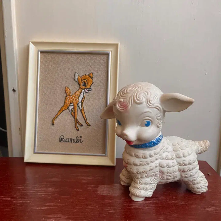 [BUNJANG] Vintage Bambi Embroidery Frame / 1960s/빈티지 밤비 자수 액자(rare)