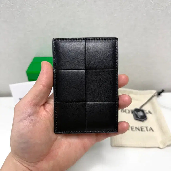 [BUNJANG] Bottega Veneta Intrecciato Card Holder Black / (크림/S)보테가베네타 인트레치아토 카드지갑 블랙