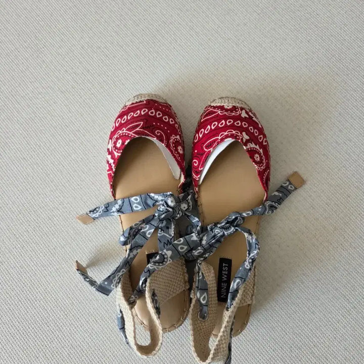 [BUNJANG] Nine West Espadrille Sandals Paisley 240 / 나인웨스트 에스파드류 샌들 페이즐리 240