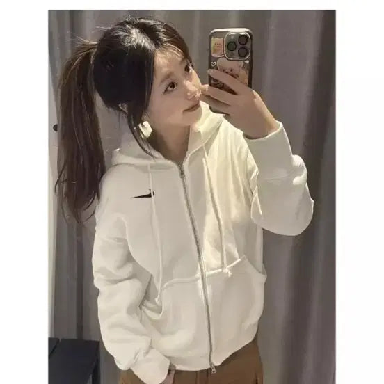 [BUNJANG] Nike Phoenix Oversized Fleece Full-Zip Hoodie (DQ5759-133) / 새상품 나이키 피닉스 오버사이즈 플리스 풀집 후디 DQ5759-133