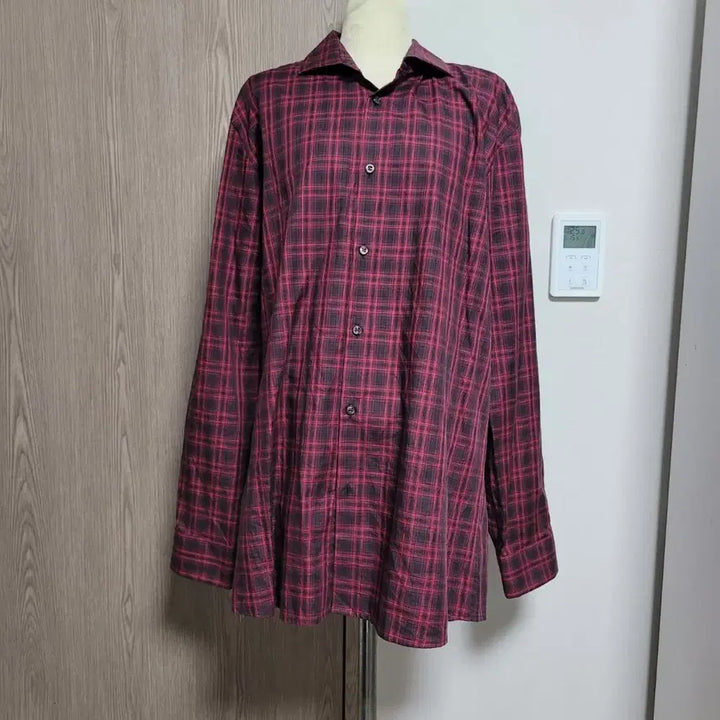 [BUNJANG] Hugo Boss Slim Fit Checked Cotton Shirt / 휴고보스 상태좋은 체크 셔츠 슬림핏
