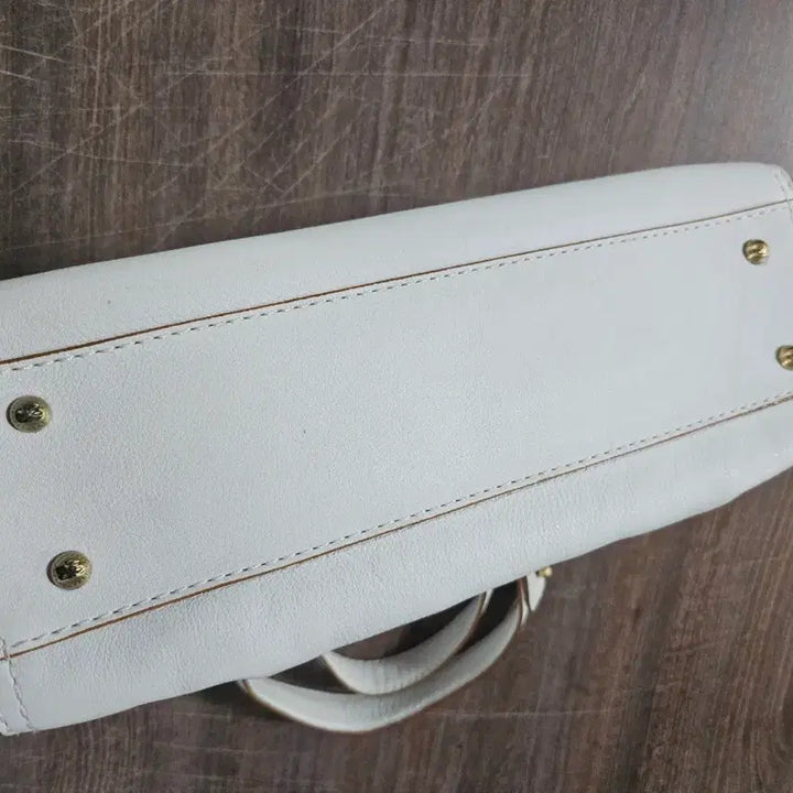 [SOLD OUT] LANCEL 란셀 프랑스 명품 화이트 가죽 토드백
