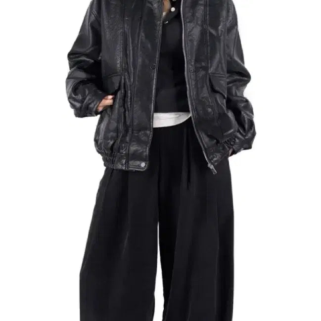 [BUNJANG] Rit Kim Vintage Leather Dumble Blouson Jacket / 릿킴 빈티지 레더자켓 배송비포함