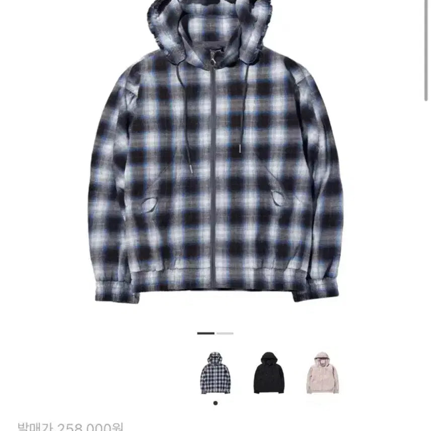 [BUNJANG] MISCHIEF Bonnet Hood Jacket Blue Black M / 미스치프) 보넷 후드 자켓 블루블랙 M