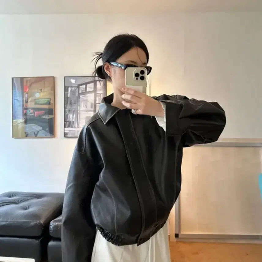 [BUNJANG] Innermute Leather Jacket / 새상품) 이너뮤트 레더자켓