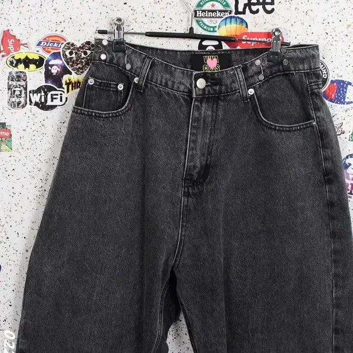 [BUNJANG] Viva Klaus Black Denim Pants 20-107 / 여성28/ 비바클라우스 흑청 데님팬츠 20-107