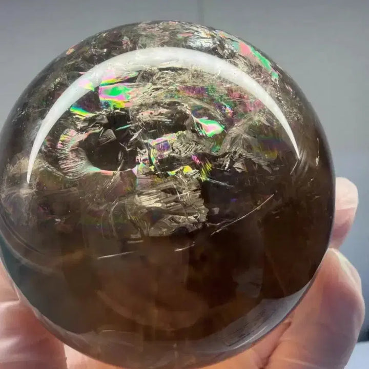 [BUNJANG] Aurora Smoky Quartz Sphere 6.9cm / 오로라 스모키 수정구 6.9cm