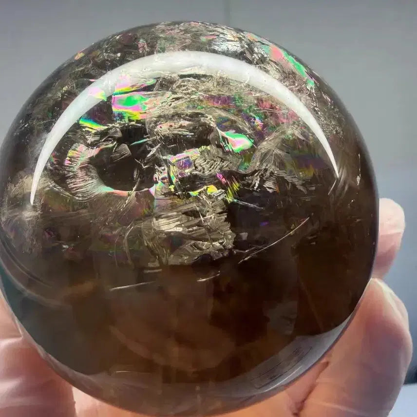 [BUNJANG] Aurora Smoky Quartz Sphere 6.9cm / 오로라 스모키 수정구 6.9cm