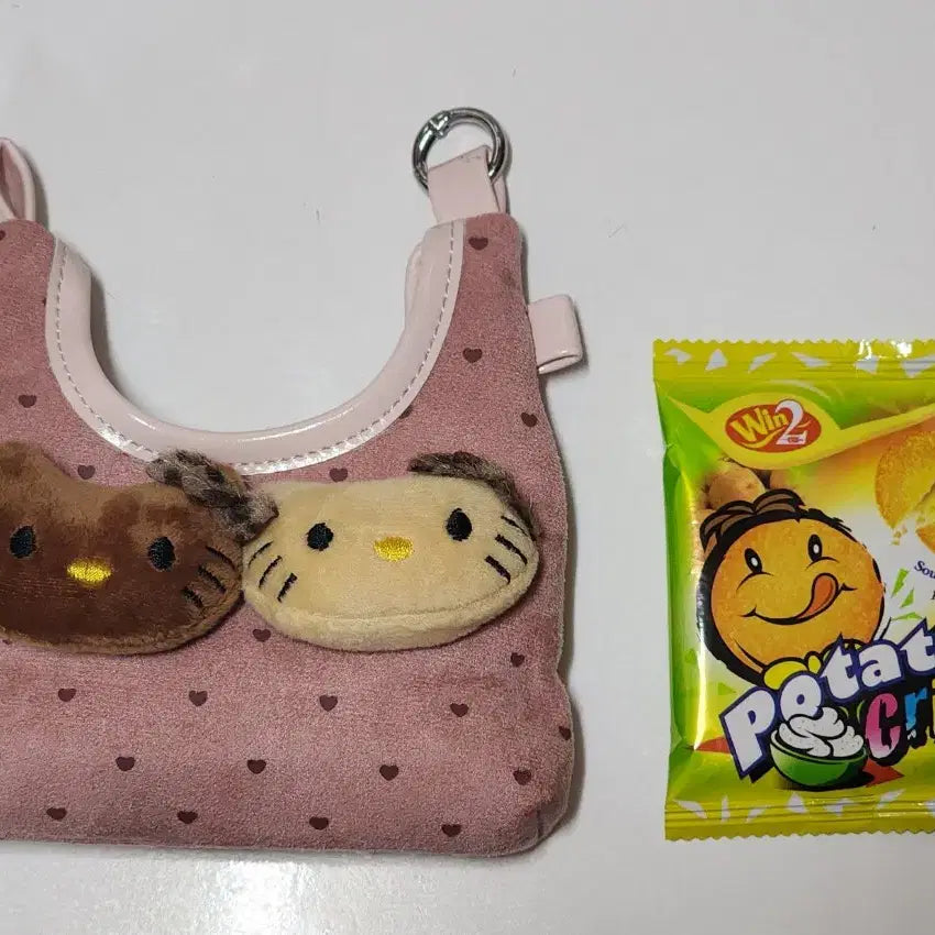 [BUNJANG] Hello Kitty Dot Mini Bag / 태닝 헬로키티 도트 미니백 (미니파우치) 레드