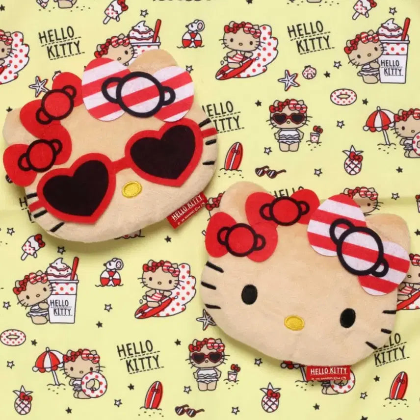 [BUNJANG] Tanning Kitty Face Pouch Bundle Set / 태닝키티 파우치 가챠 일괄