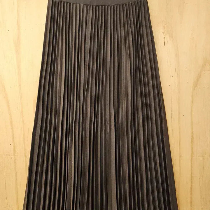 [BUNJANG] Brown Pleated Skirt / 브라운 주름 플리츠 스커트 (새옷)