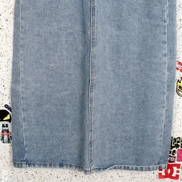[BUNJANG] Simply Light Wash Denim Skirt (Women&