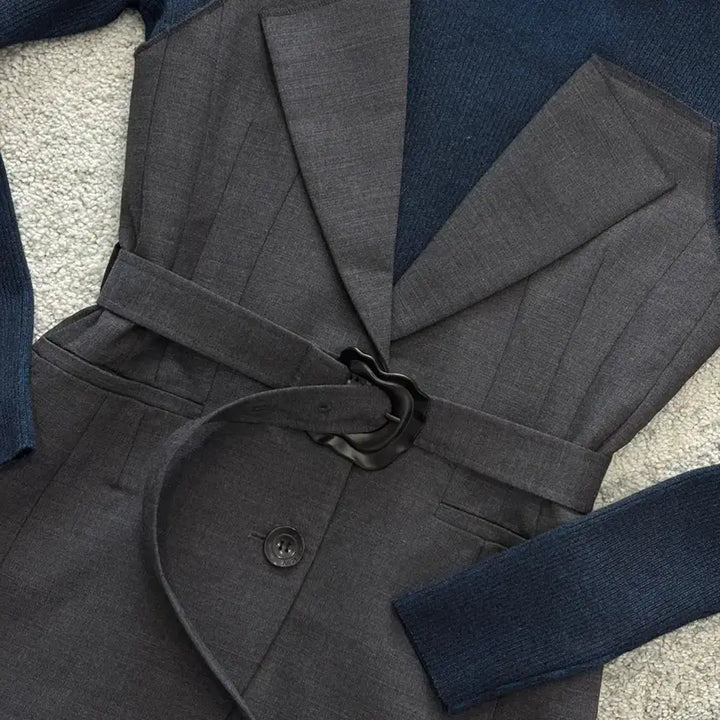 [BUNJANG] Andersson Bell Tailored Combo Knit Dress / 앤더슨벨 / 테일러드 콤보 니트 드레스 / S