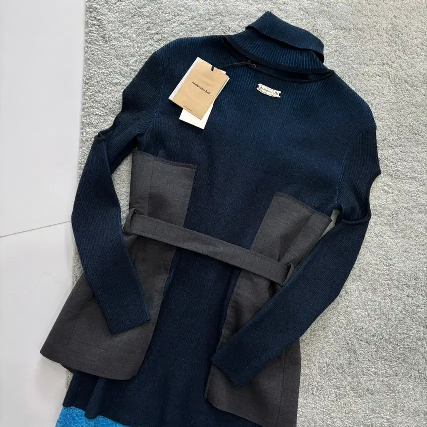 [BUNJANG] Andersson Bell Tailored Combo Knit Dress / 앤더슨벨 / 테일러드 콤보 니트 드레스 / S