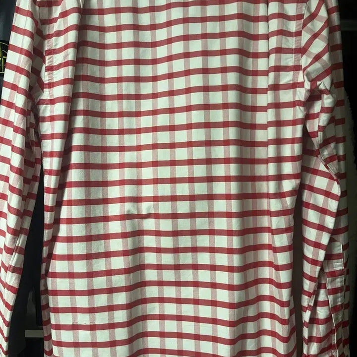 [BUNJANG] Thom Browne Red Check Hidden 3-Line Shirt / (정품)톰브라운 레드체크 히든 삼선 셔츠