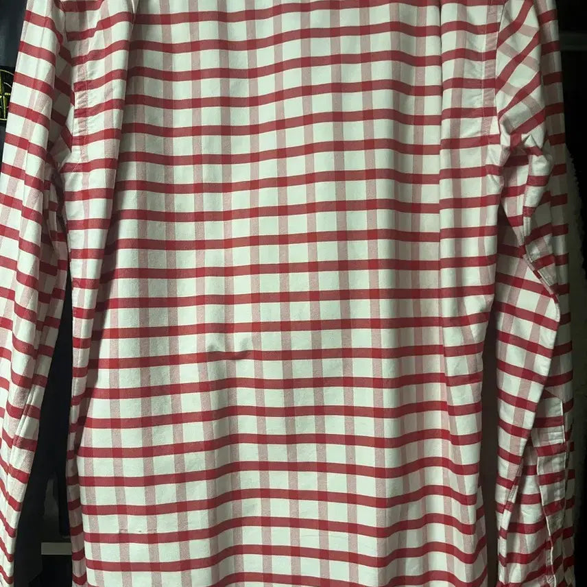 [BUNJANG] Thom Browne Red Check Hidden 3-Line Shirt / (정품)톰브라운 레드체크 히든 삼선 셔츠