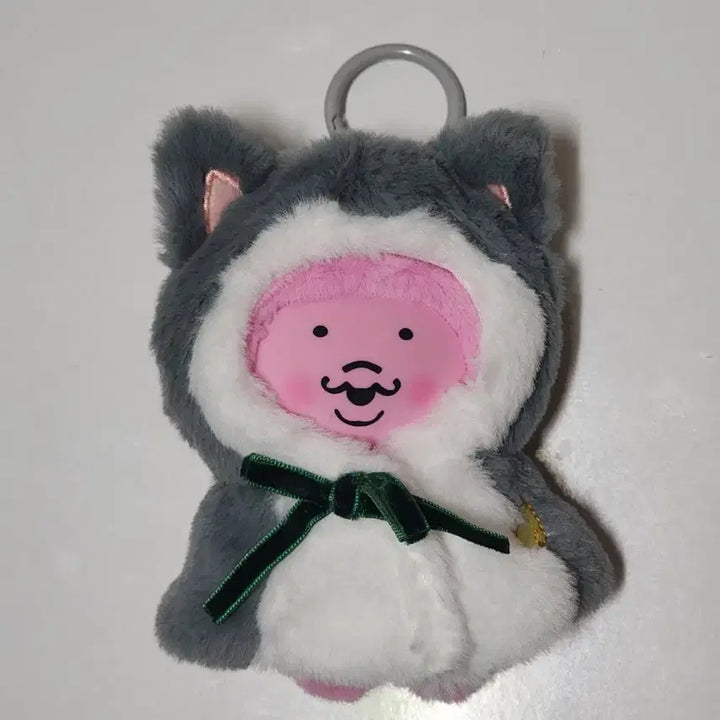 [BUNJANG] Opanchu Usagi Costume Plush Keyring Bundle Set / 오빤쮸우사기 빤쮸토끼 인형 키링 (고양이/사슴/늑대) 3종 세트