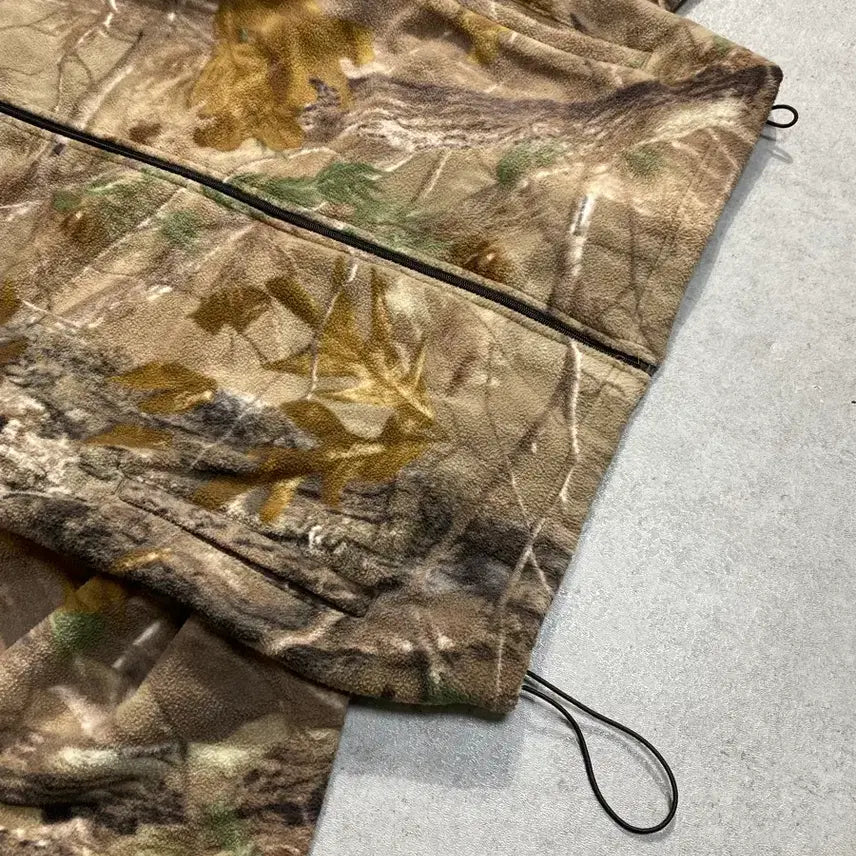 [BUNJANG] Wallo Realtree Fleece Zip Up Jacket / [L] Wallo 왈로 리얼트리패턴 플리스 집업 자켓