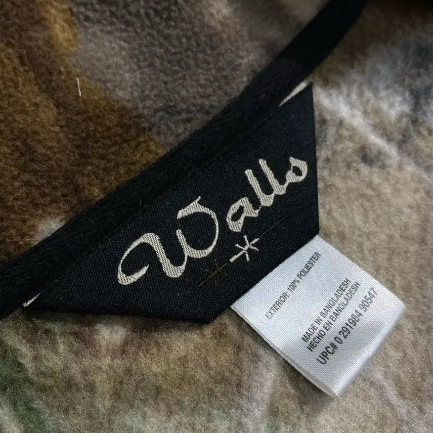 [BUNJANG] Wallo Realtree Fleece Zip Up Jacket / [L] Wallo 왈로 리얼트리패턴 플리스 집업 자켓