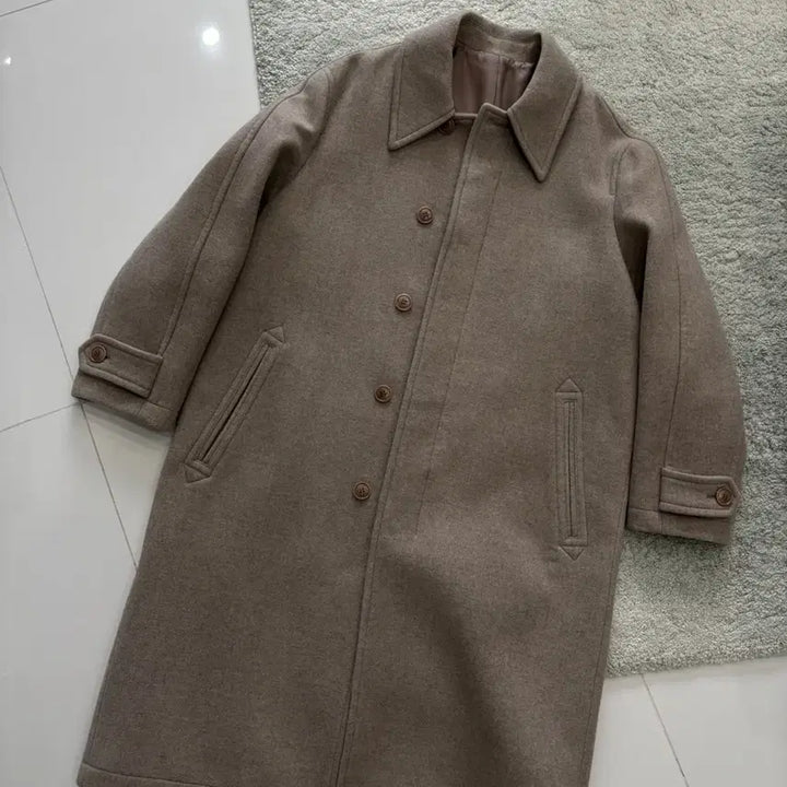 [BUNJANG] Cour MTR Balmacaan Coat Hazelnut Melange S / 쿠어 / MTR 발마칸 코트 멜란지 헤이즐넛 / S