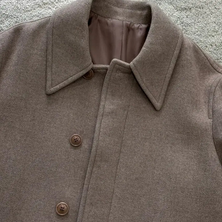 [BUNJANG] Cour MTR Balmacaan Coat Hazelnut Melange S / 쿠어 / MTR 발마칸 코트 멜란지 헤이즐넛 / S