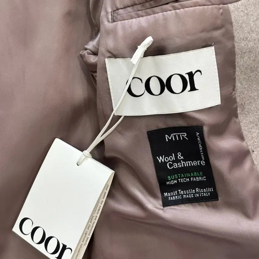 [BUNJANG] Cour MTR Balmacaan Coat Hazelnut Melange S / 쿠어 / MTR 발마칸 코트 멜란지 헤이즐넛 / S