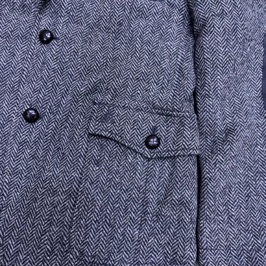 [BUNJANG] Beanpole Slim Fit Herringbone Elbow Patch Hunting Jacket Blazer / 빈폴 슬림핏 헤링본 엘보패치 헌팅자켓 블레이저 95