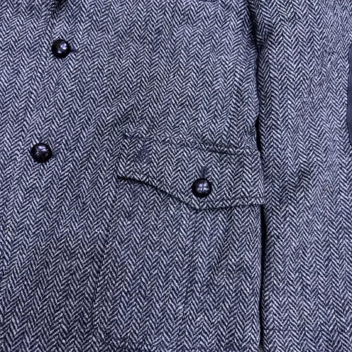 [BUNJANG] Beanpole Slim Fit Herringbone Elbow Patch Hunting Jacket Blazer / 빈폴 슬림핏 헤링본 엘보패치 헌팅자켓 블레이저 95