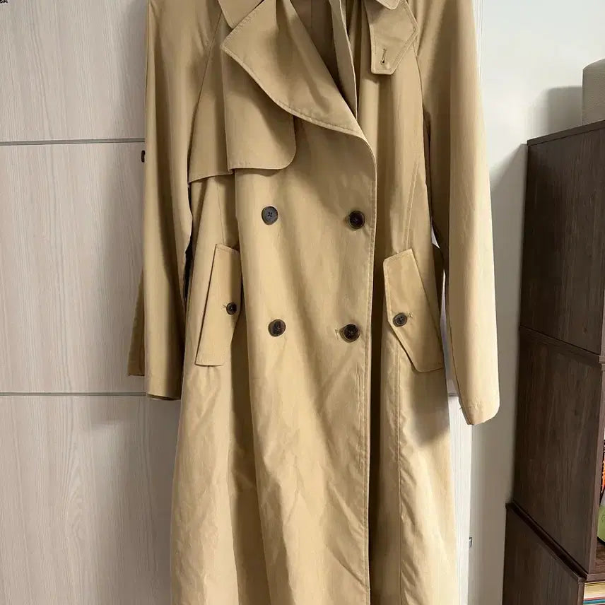 [BUNJANG] Visit in New York Beige Trench Coat / 비지트인뉴욕 베이지 트렌치 코트