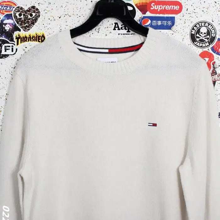 [BUNJANG] Tommy Hilfiger Ivory Knit T-Shirt Men&