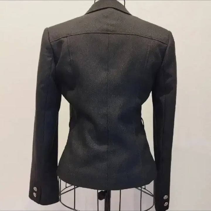 [BUNJANG] Vintage Y2K Jacket with Brooch and Belt / 빈티지 자켓 y2k