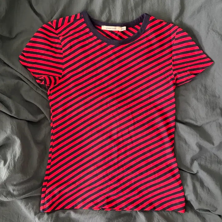 [BUNJANG] Paloma Wool Stripe Short Sleeve T-shirt / 팔로마울 스트라이프 반팔 티셔츠