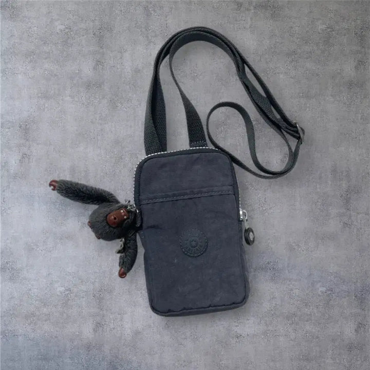 [BUNJANG] Kipling Charcoal Mini Crossbody Bag / 키플링 Kipling 차콜 미니 크로스백