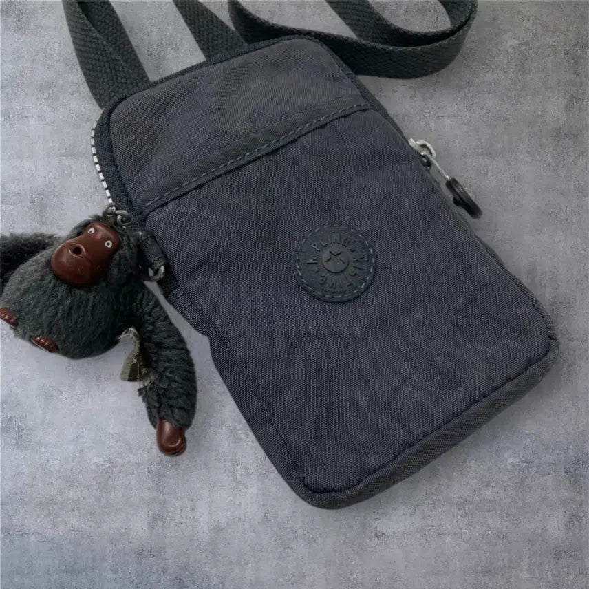 [BUNJANG] Kipling Charcoal Mini Crossbody Bag / 키플링 Kipling 차콜 미니 크로스백