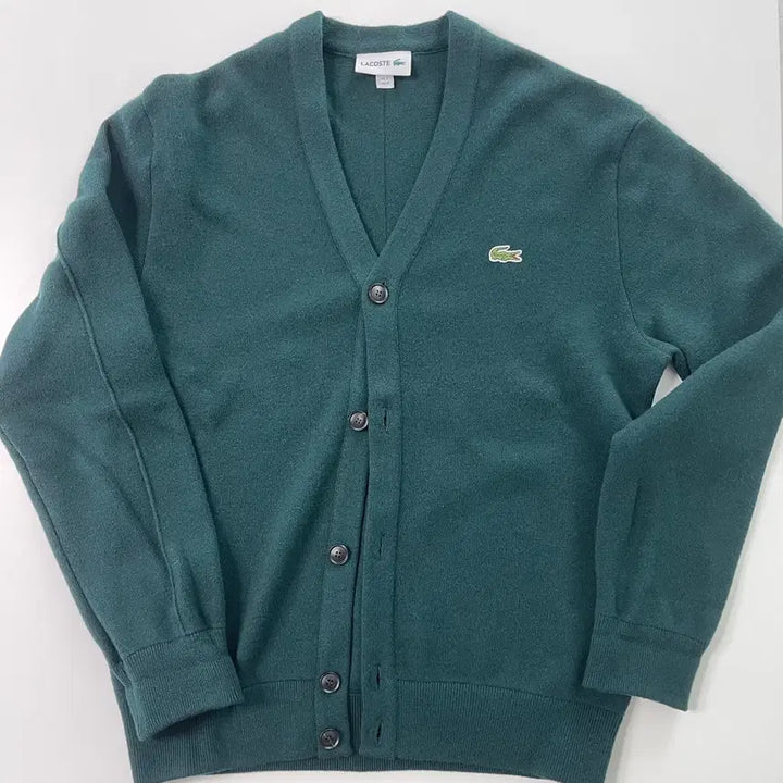 [BUNJANG] Lacoste V-Neck Cardigan / 라코스테 브이넥 가디건