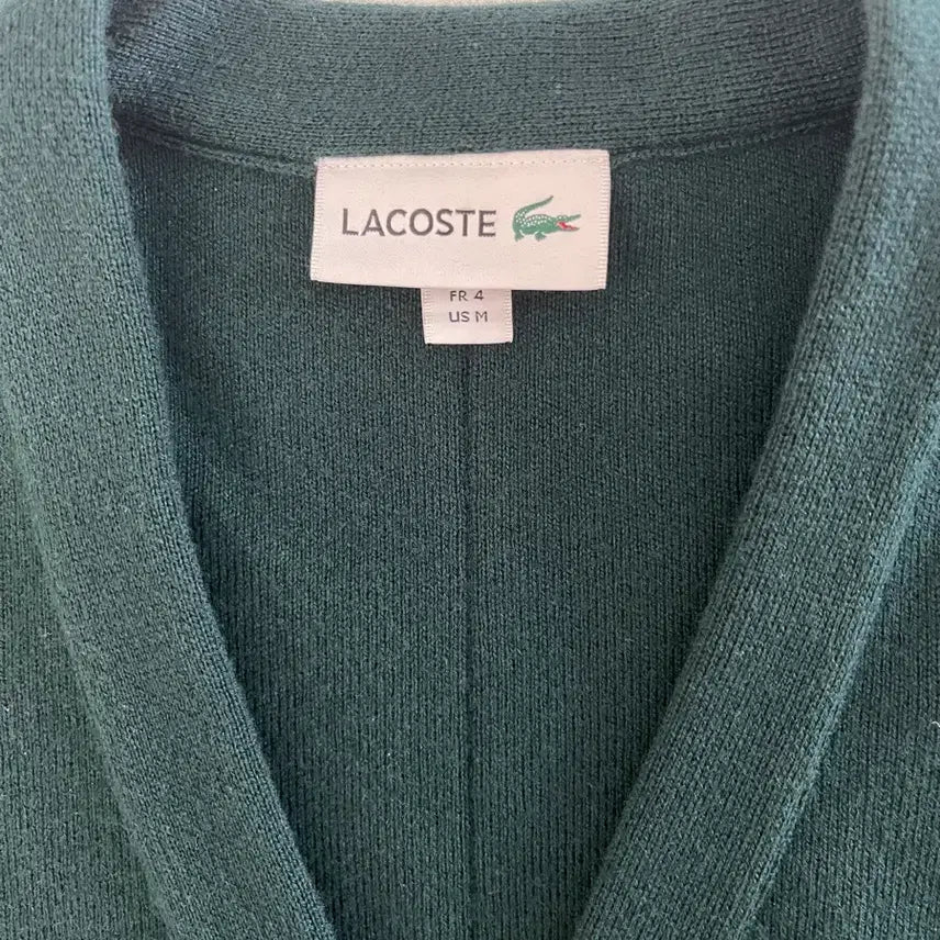 [BUNJANG] Lacoste V-Neck Cardigan / 라코스테 브이넥 가디건