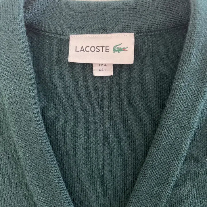[BUNJANG] Lacoste V-Neck Cardigan / 라코스테 브이넥 가디건