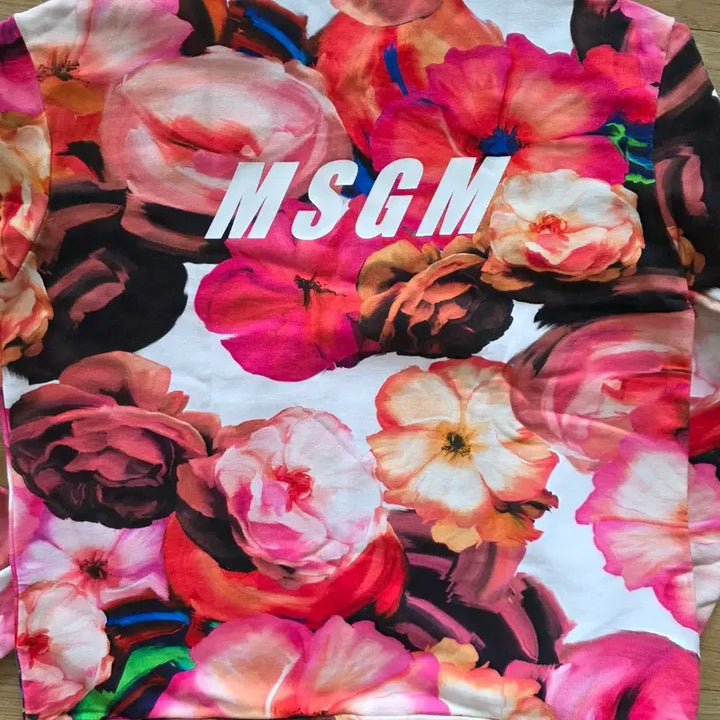 [BUNJANG] MSGM Flower Pattern Sweatshirt T-Shirt / MSGM 플라워 패턴 맨투맨 티셔츠