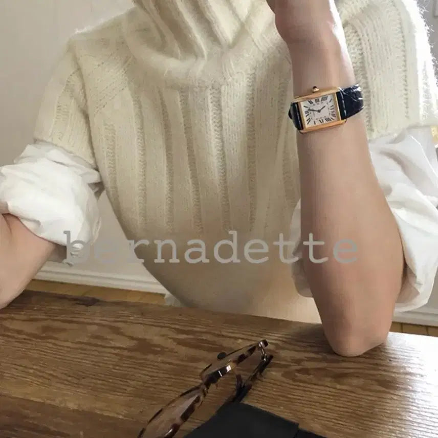 [BUNJANG] Come Here Ribbed Half-Neck Knit / 컴히얼 꽈 반폴라 니트