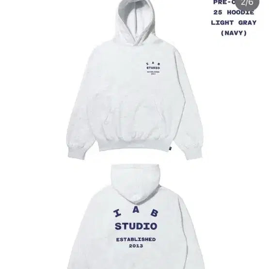 [BUNJANG] IAB Studio Light Grey Hoodie L / 아이앱 후드티 라이트그레이 L사이즈