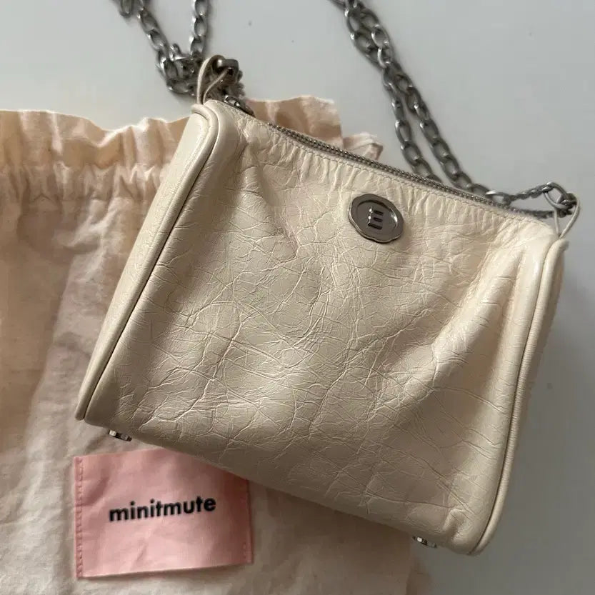 [BUNJANG] Minitmute Brett Mini Ivory Bag / 미닛뮤트 브렛 미니 아이보리(더스트백포함)