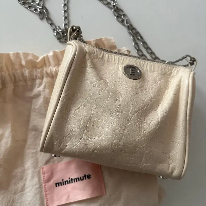 [BUNJANG] Minitmute Brett Mini Ivory Bag / 미닛뮤트 브렛 미니 아이보리(더스트백포함)
