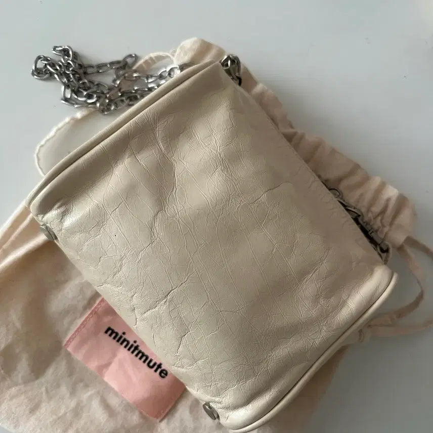 [BUNJANG] Minitmute Brett Mini Ivory Bag / 미닛뮤트 브렛 미니 아이보리(더스트백포함)