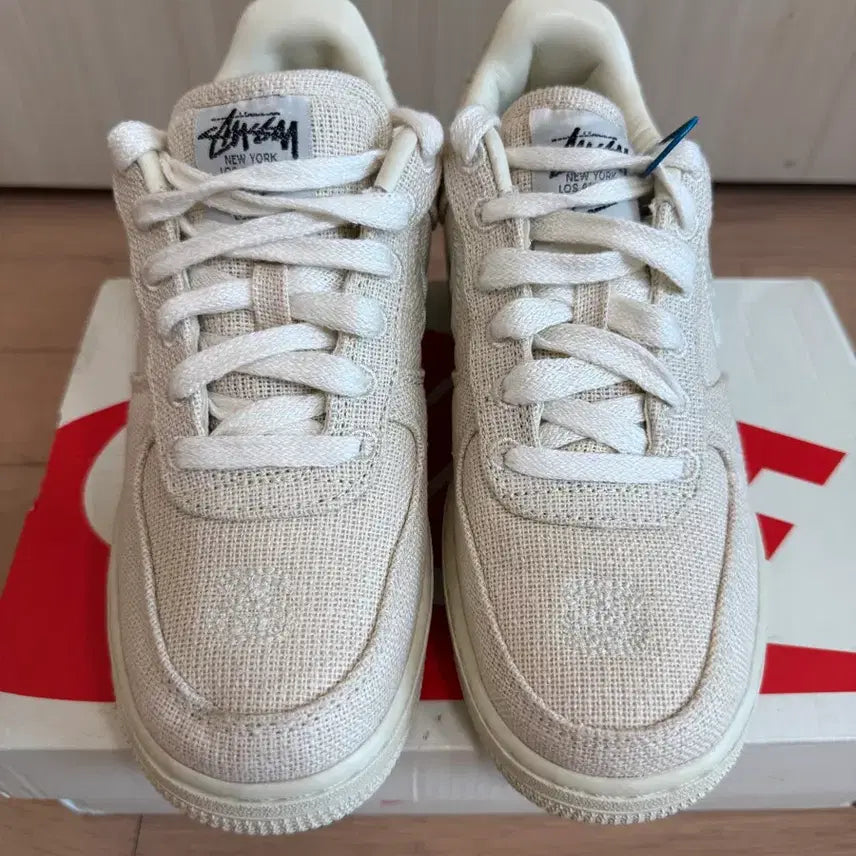 [BUNJANG] Nike x Stussy Air Force 1 Low Fossil Sneakers / [230] 나이키 x 스투시 나투시 에어포스1 로우 파슬