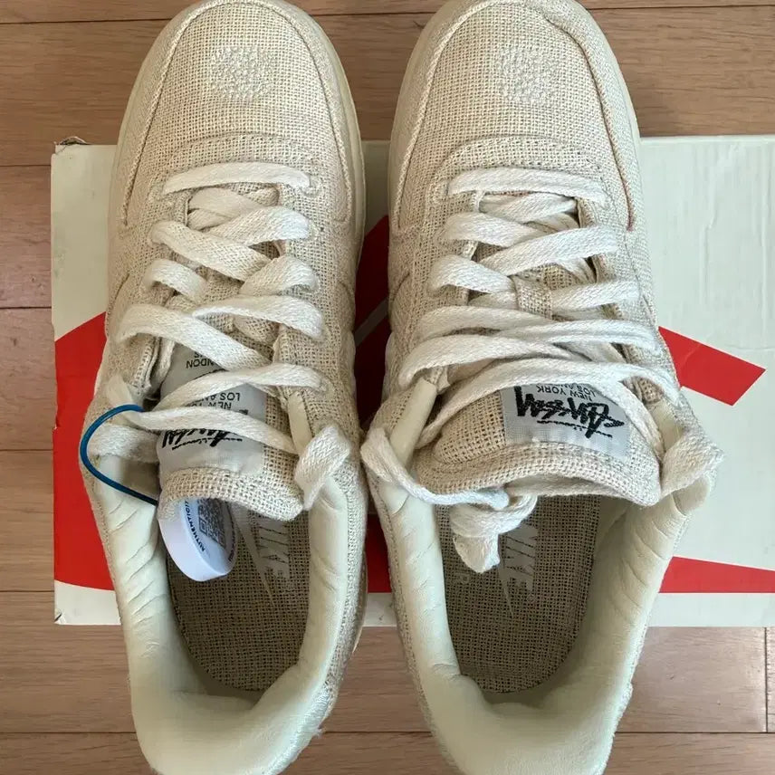 [BUNJANG] Nike x Stussy Air Force 1 Low Fossil Sneakers / [230] 나이키 x 스투시 나투시 에어포스1 로우 파슬
