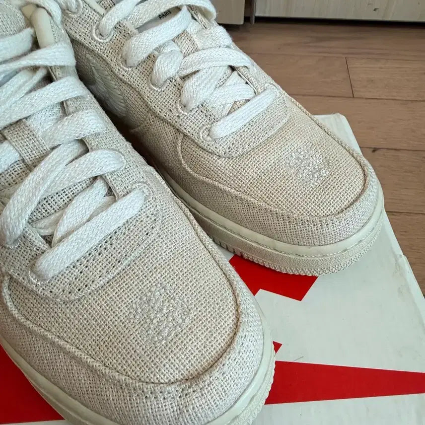 [BUNJANG] Nike x Stussy Air Force 1 Low Fossil Sneakers / [230] 나이키 x 스투시 나투시 에어포스1 로우 파슬