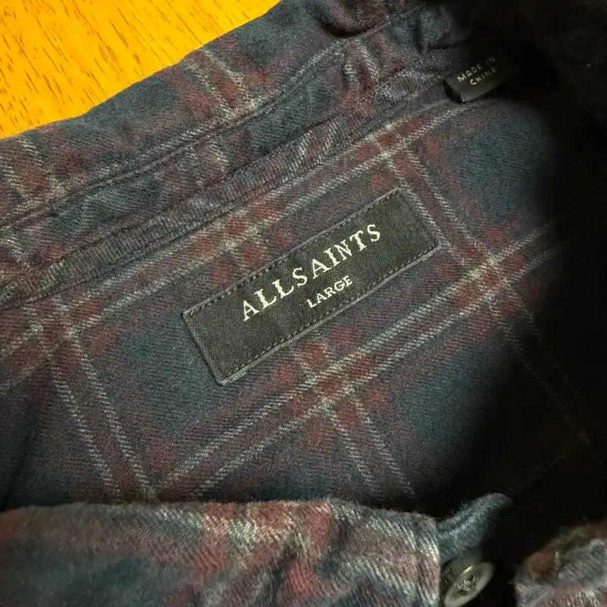 [BUNJANG] AllSaints Checkered Shirt / [100] 올세인츠 체크 셔츠